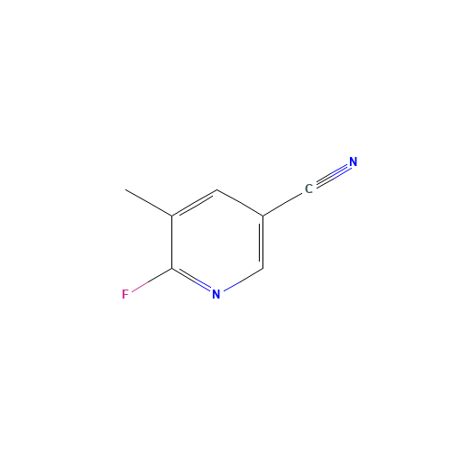 5-CYANO-2-FLUORO-3-PICOLINE (CAS: 261625-67-6) - Chemical Structure and Molecular Formula 