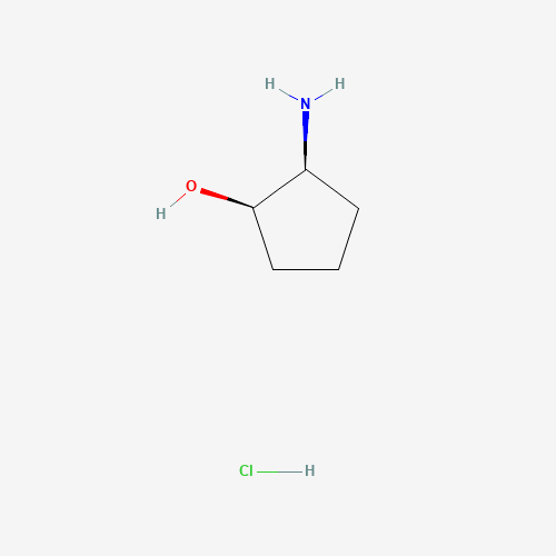 (1R,2S)-cis-2-Aminocyclopentanol hydrochloride (CAS: 137254-03-6) - Chemical Structure and Molecular Formula 