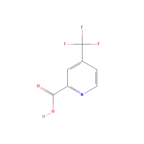 4-(TRIFLUOROMETHYL)PYRIDINE-2-CARBOXYLIC ACID (CAS: 588702-62-9) - Chemical Structure and Molecular Formula 