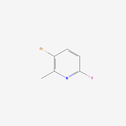 5-BROMO-2-FLUORO-6-PICOLINE (CAS: 375368-83-5) - Chemical Structure and Molecular Formula 