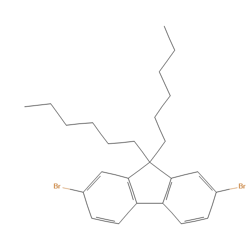 9,9-Dihexyl-2,7-dibromofluorene (CAS: 189367-54-2) - Related Chemical Product