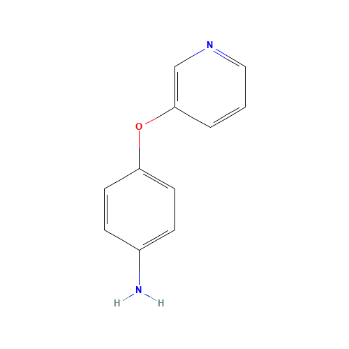 4-(PYRIDIN-3-YLOXY)-PHENYLAMINE (CAS: 80650-45-9) - Chemical Structure and Molecular Formula 