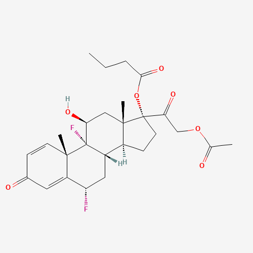 Difluprednate (CAS: 23674-86-4) - Chemical Structure and Molecular Formula 