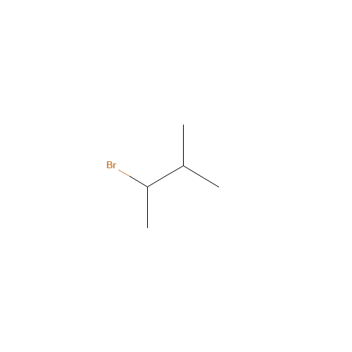 2-BROMO-3-METHYLBUTANE (CAS: 18295-25-5) - Chemical Structure and Molecular Formula 