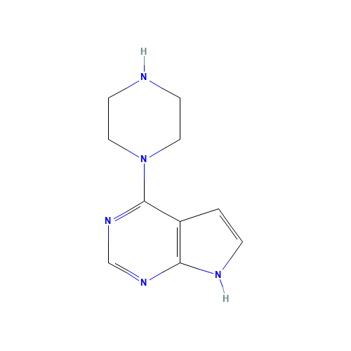 4-(1-PIPERAZINYL)-1H-PYRROLO[2,3-D]PYRIMIDINE (CAS: 252722-52-4) - Related Chemical Product