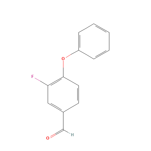 4-(PHENOXY)-3-FLUORO-BENZALDEHYDE (CAS: 887576-87-6) - Chemical Structure and Molecular Formula 