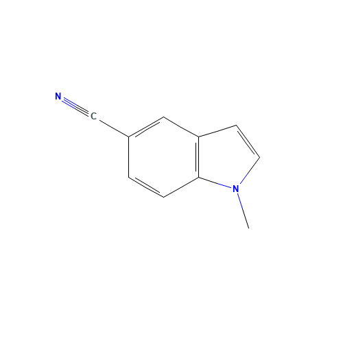 1-METHYL-1H-INDOLE-5-CARBONITRILE (CAS: 91634-11-6) - Chemical Structure and Molecular Formula 