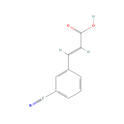 3-Cyanocinnamic acid (CAS: 16642-93-6) - Chemical Structure and Molecular Formula 