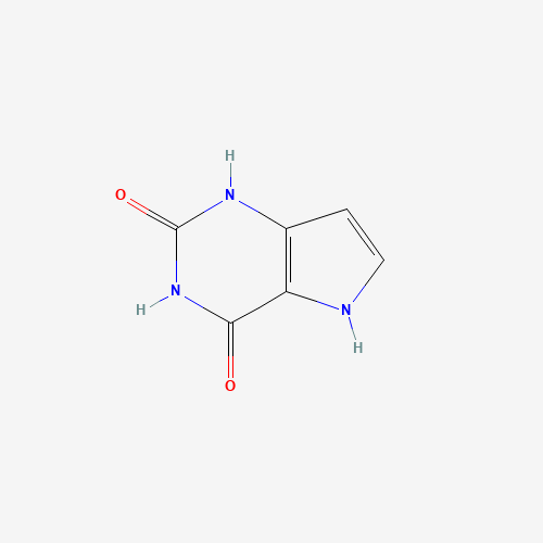1,5-Dihydropyrrolo[3,2-a]pyrimidine-2,4-dion (CAS: 65996-50-1) - Chemical Structure and Molecular Formula 
