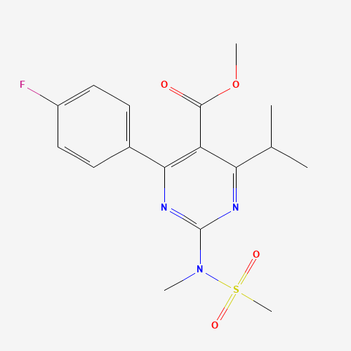 Methyl 4-(4-fluorophenyl)-6-isopropyl-2-[(N-methyl-N-methylsulfonyl)amino]pyrimidine-5-carboxylate (CAS: 289042-11-1) - Related Chemical Product