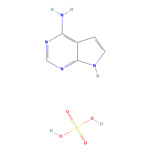 7H-Pyrrolo[2,3-d]pyrimidin-4-amine sulphate (CAS: 769951-32-8) - Chemical Structure and Molecular Formula 