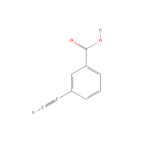 3-ETHYNYL-BENZOIC ACID (CAS: 10601-99-7) - Chemical Structure and Molecular Formula 