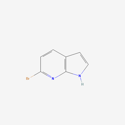 6-BROMO-1H-PYRROLO[2,3-B]PYRIDINE (CAS: 143468-13-7) - Chemical Structure and Molecular Formula 
