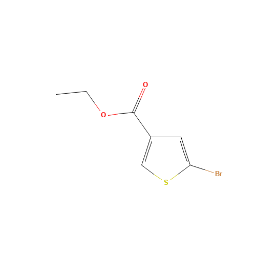 5-bromo-3-Thiophenecarboxylic acid ethyl... (CAS: 170355-38-1) - Chemical Structure and Molecular Formula 