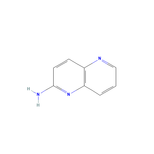 [1,5]-NAPHTHYRIDIN-2-YLAMINE (CAS: 17965-80-9) - Chemical Structure and Molecular Formula 