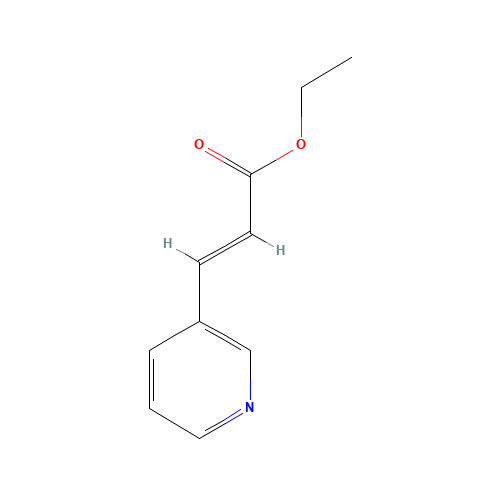 ETHYL 3-(3-PYRIDYL)ACRYLATE (CAS: 28447-17-8) - Chemical Structure and Molecular Formula 