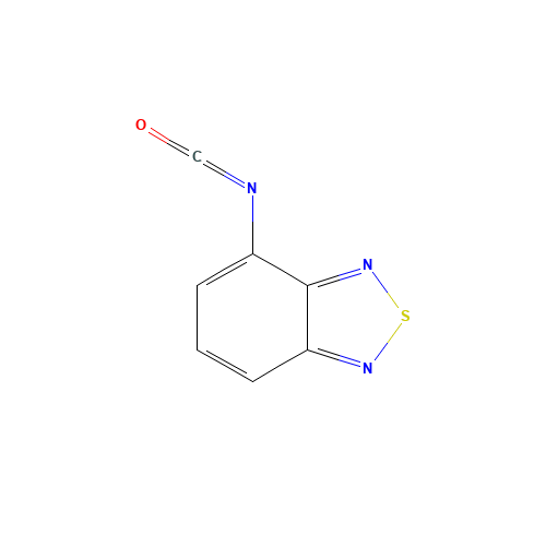 2,1,3-BENZOTHIADIAZOL-4-YL ISOCYANATE (CAS: 342411-14-7) - Chemical Structure and Molecular Formula 