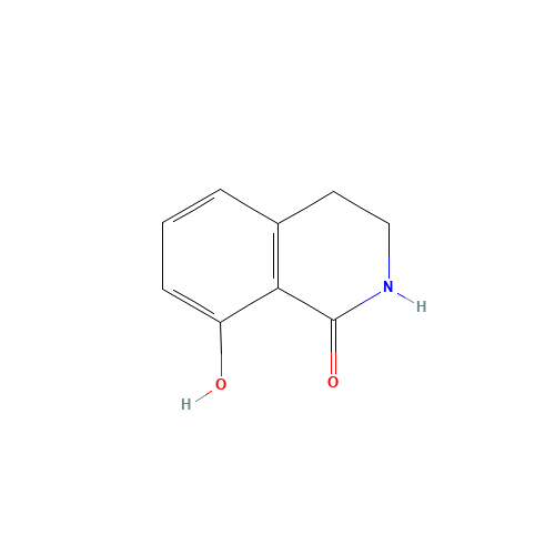 8-HYDROXY-3,4-DIHYDRO-2H-ISOQUINOLIN-1-O... (CAS: 135329-20-3) - Chemical Structure and Molecular Formula 