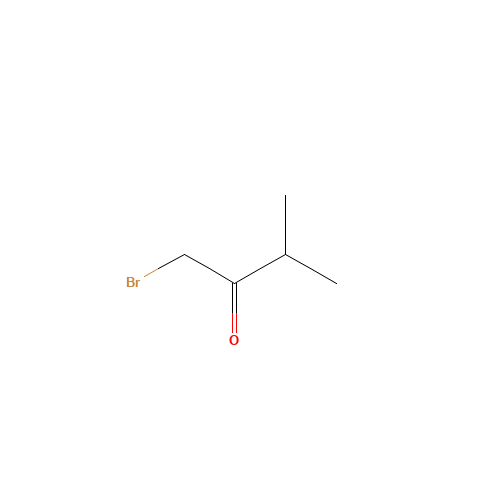1-Bromo-3-methyl-2-butanone (CAS: 19967-55-6) - Chemical Structure and Molecular Formula 