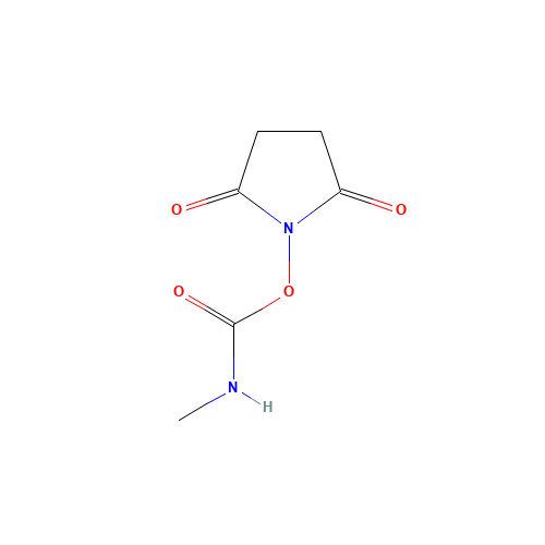 N-Succinimidyl-N-methylcarbamate (CAS: 18342-66-0) - Chemical Structure and Molecular Formula 