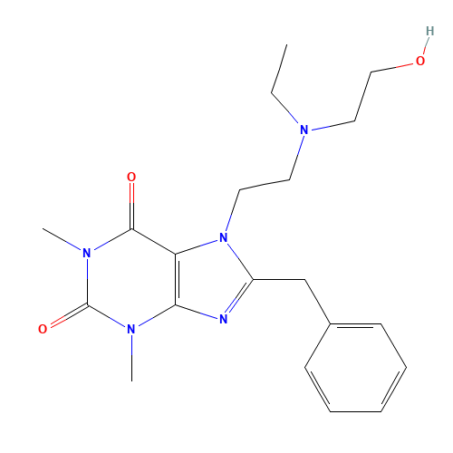 BAMIFYLLINE (CAS: 2016-63-9) - Chemical Structure and Molecular Formula 