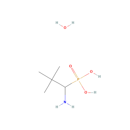 (1-Amino-2,2-dimethylpropyl)phosphonic acid (CAS: 125078-15-1) - Chemical Structure and Molecular Formula 