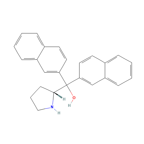 (R)-Di-2-naphthylprolinol (CAS: 130798-48-0) - Chemical Structure and Molecular Formula 