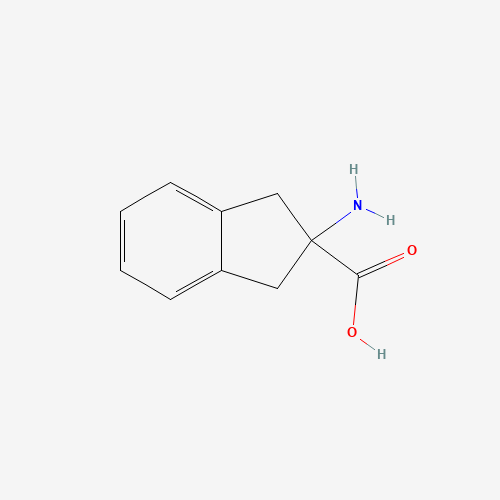 2-Amino-2-indancarboxylic acid (CAS: 27473-62-7) - Chemical Structure and Molecular Formula 