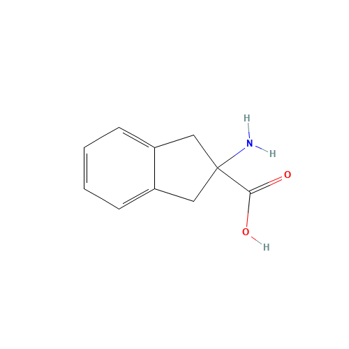 2-Amino-2-indancarboxylic acid (CAS: 27473-62-7) - Chemical Structure and Molecular Formula 