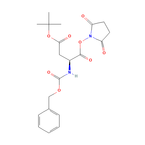 Z-Asp(OBut)-Osu (CAS: 3338-32-7) - Chemical Structure and Molecular Formula 