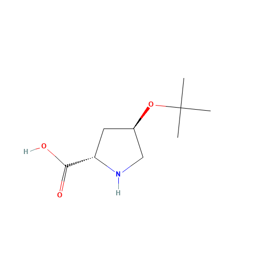 H-Hyp(tBu)-OH (CAS: 79775-07-8) - Chemical Structure and Molecular Formula 