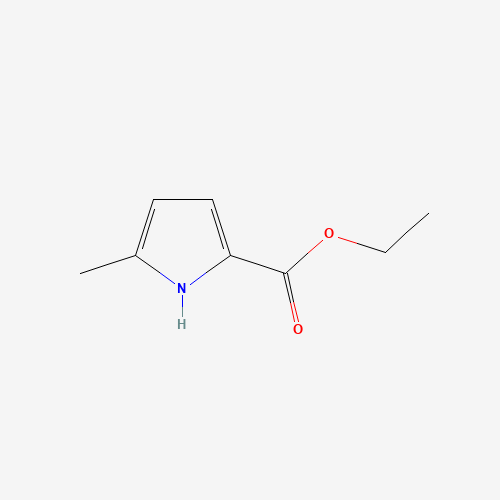 5-Methyl-1H-pyrrole-2-carboxylic acid ethyl ester (CAS: 3284-51-3) - Chemical Structure and Molecular Formula 