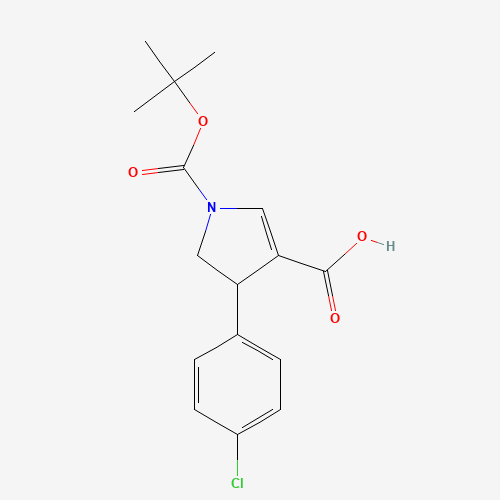 4-(4-Chloro-phenyl)-pyrrolidine-1,3-dicarboxylic acid 1-tert-butyl ester (CAS: 791625-60-0) - Related Chemical Product