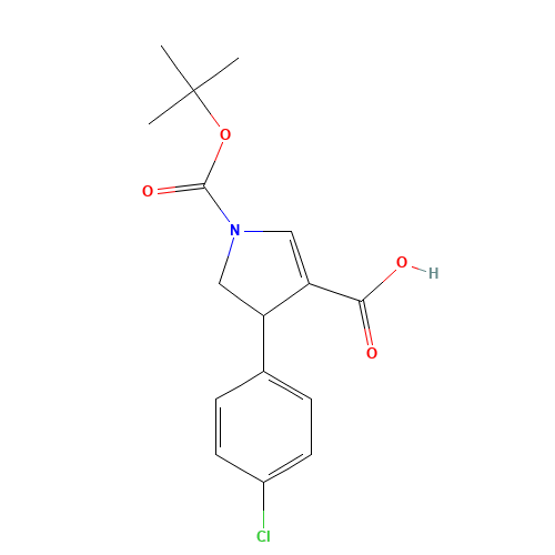 4-(4-Chloro-phenyl)-pyrrolidine-1,3-dicarboxylic acid 1-tert-butyl ester (CAS: 791625-60-0) - Related Chemical Product