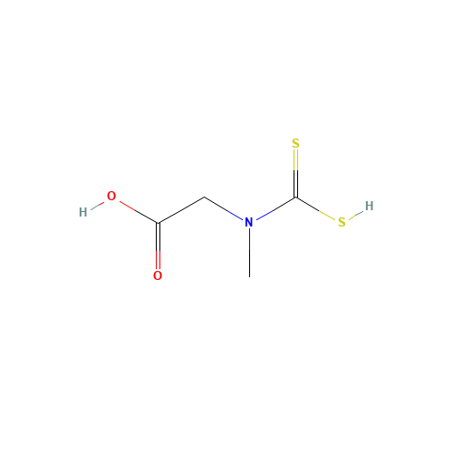 Sarcosine-N-dithiocarbamate (CAS: 40520-03-4) - Chemical Structure and Molecular Formula 