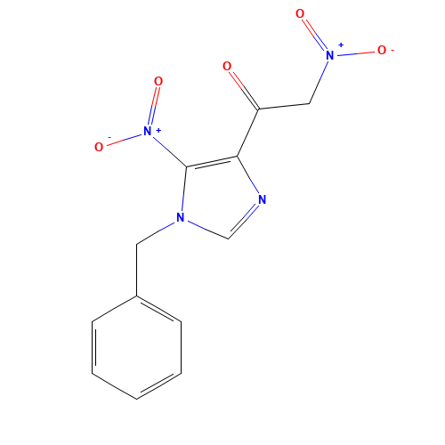 2-Nitro-1-[5-nitro-1-(phenylmethyl)-1H-imidazol-4-yl]ethanone (CAS: 69195-97-7) - Related Chemical Product