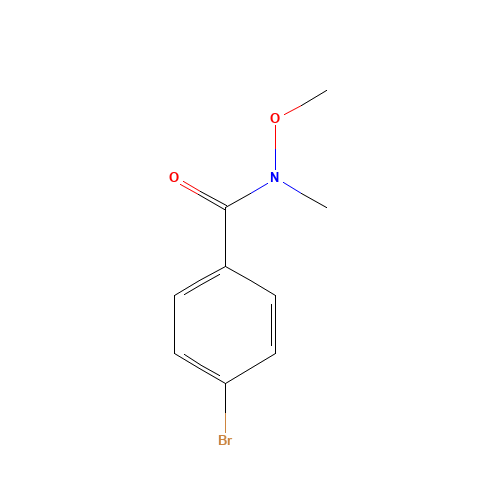 4-Bromo-N-methoxy-N-methylbenzamide (CAS: 192436-83-2) - Chemical Structure and Molecular Formula 