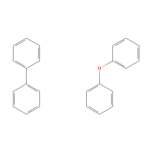 Phenylether-biphenyleutectic (CAS: 8004-13-5) - Chemical Structure and Molecular Formula 