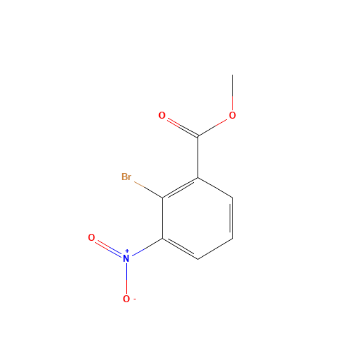 Methyl 2-bromo-3-nitrobenzoate (CAS: 5337-09-7) - Chemical Structure and Molecular Formula 