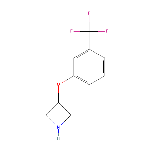 3-(3-Trifluoromethyl-phenoxy)-azetidine (CAS: 76263-23-5) - Chemical Structure and Molecular Formula 