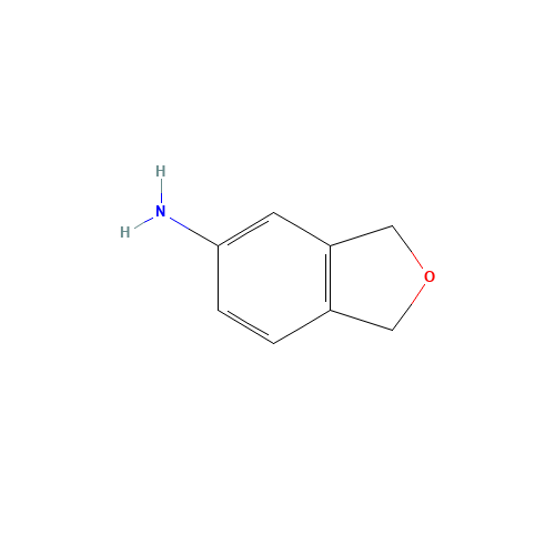 1,3-Dihydro-isobenzofuran-5-ylamine (CAS: 61964-08-7) - Chemical Structure and Molecular Formula 