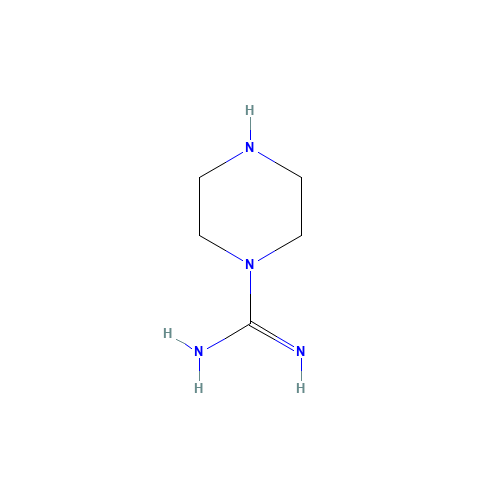Piperazine-1-carboxamidine (CAS: 45695-84-9) - Chemical Structure and Molecular Formula 
