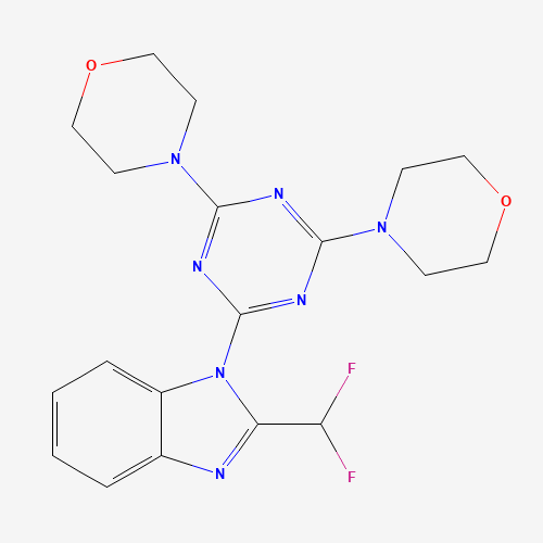 2-(2-Difluoromethylbenzimidazol-1-yl)-4,6-dimorpholino-1,3,5-triazine (CAS: 475110-96-4) - Related Chemical Product