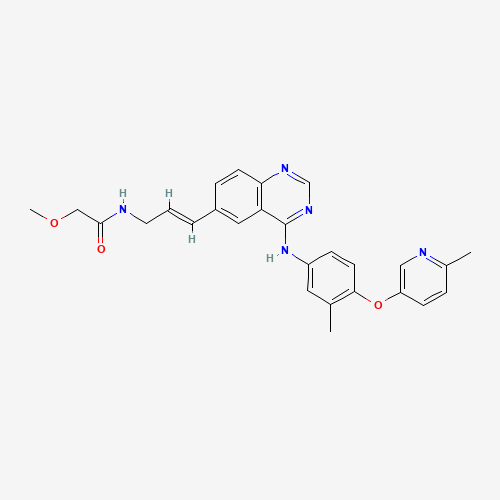 2-Methoxy-N-[(2E)-3-[4-[[3-methyl-4-[(6-methyl-3-pyridinyl)oxy]phenyl]amino]-6-quinazolinyl]-2-propen-1-yl]acetamide (CAS: 383432-38-0) - Related Chemical Product