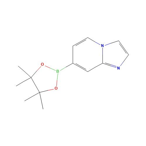 Imidazo[1,2-a]pyridine-7-boronic acid pinacol ester (CAS: 908268-52-0) - Chemical Structure and Molecular Formula 