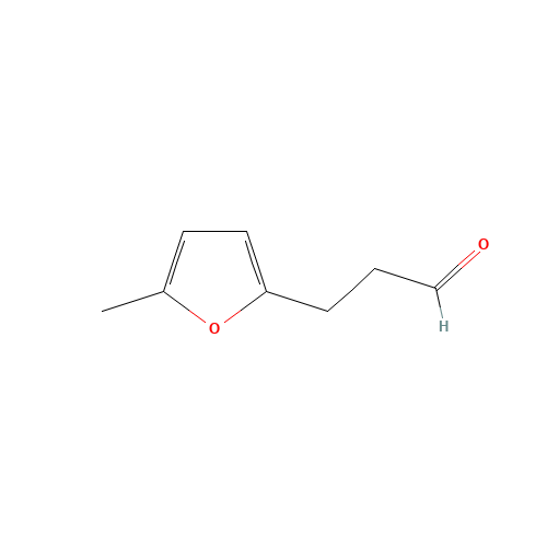 5-Methylfuran-2-propionaldehyde (CAS: 34756-16-6) - Chemical Structure and Molecular Formula 