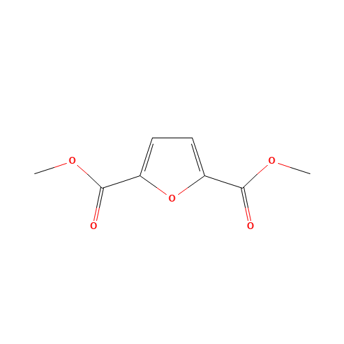 Dimethyl  Furan-2,5-dicarboxylate (CAS: 4282-32-0) - Chemical Structure and Molecular Formula 