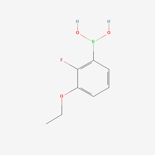 3-ETHOXY-2-FLUOROPHENYLBORONIC ACID (CAS: 855230-61-4) - Chemical Structure and Molecular Formula 