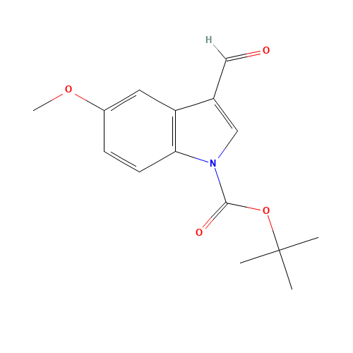 5-METHOXY-3-FORMYLINDOLE-1-CARBOXYLIC ACID TERT-BUTYL ESTER (CAS: 324756-80-1) - Related Chemical Product