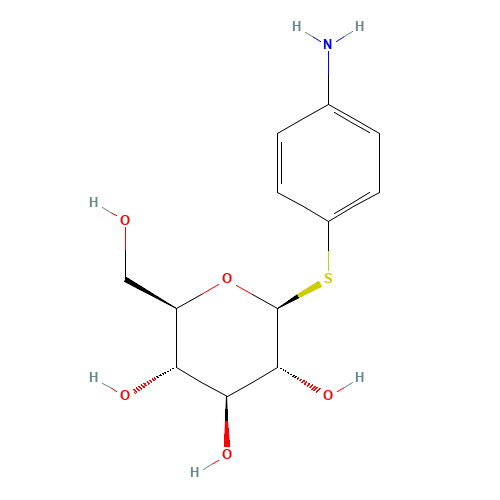 P-AMINOPHENYL-1-THIO-BETA-D-GLUCOPYRANOS IDE (CAS: 58737-22-7) - Related Chemical Product